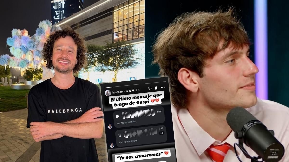 "Ya nos cruzaremos": Luisito Comunica comparte último audio que recibió de Gaspi