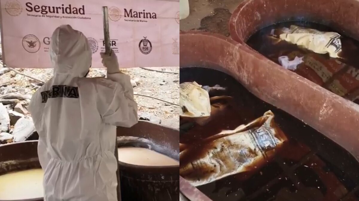 Desmantelan laboratorio clandestino en Sinaloa con 700 kilos de droga