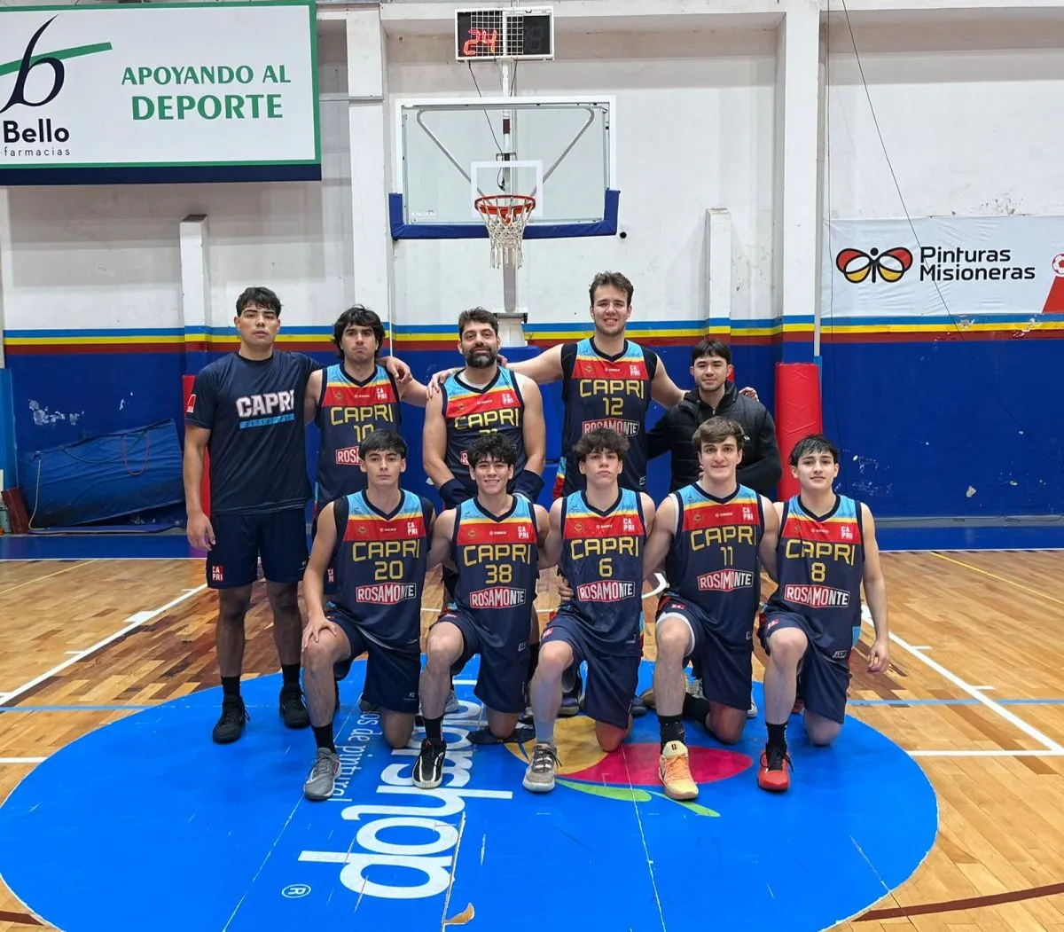 Capri pegó primero en la final de la liga provincial de básquet