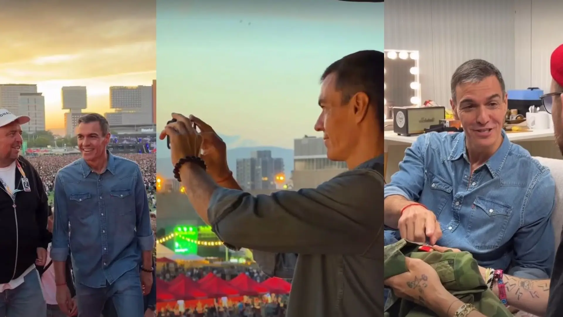 Sánchez vibra con Gorillaz en el Primavera Sound y muestra su experiencia en su cuenta de Instagram