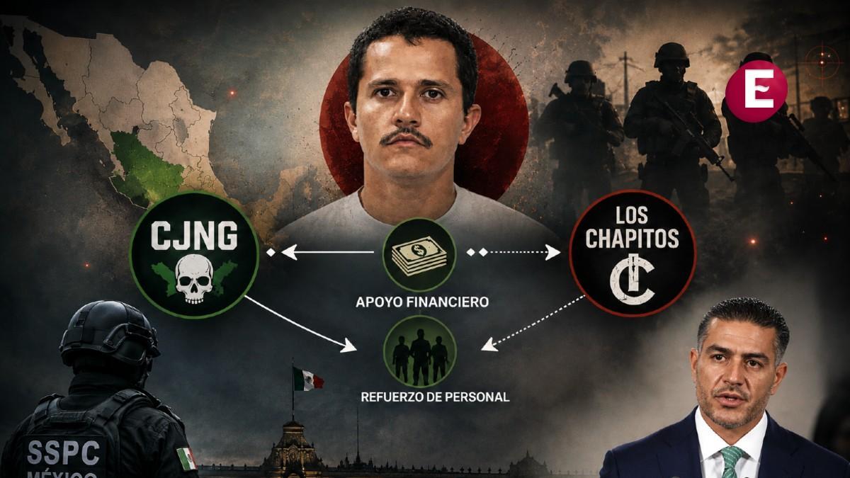 'El Mencho' financió a 'Los Chapitos': García Harfuch revela alianza entre el CJNG y el cártel de Sinaloa