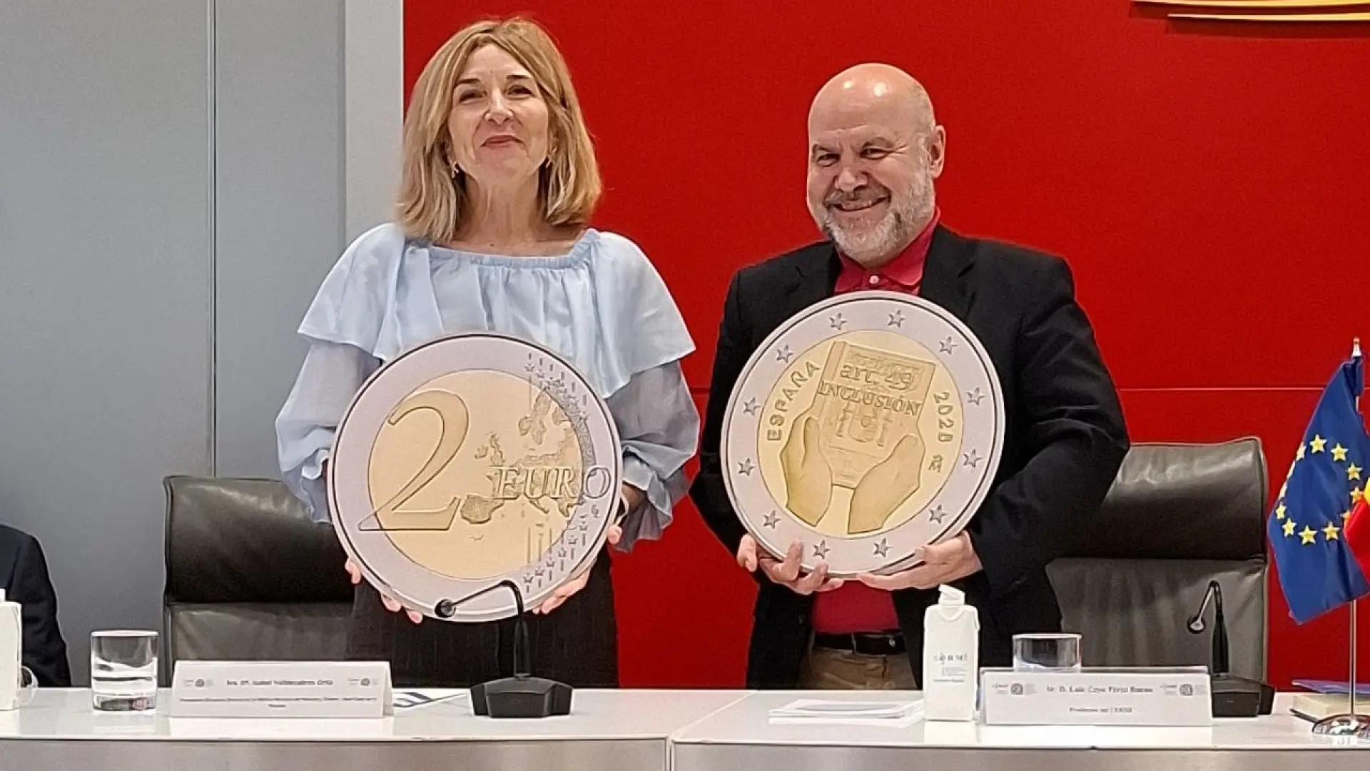 La Fábrica de Moneda presenta ante el Cermi la moneda conmemorativa 'España y la discapacidad'