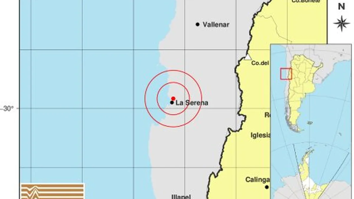 Fuerte sismo en La Serena se sintió en San Juan