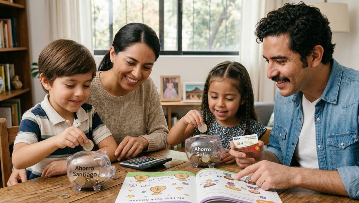 Claves de HSBC, Banamex y Banorte para que tus hijos ahorren dinero