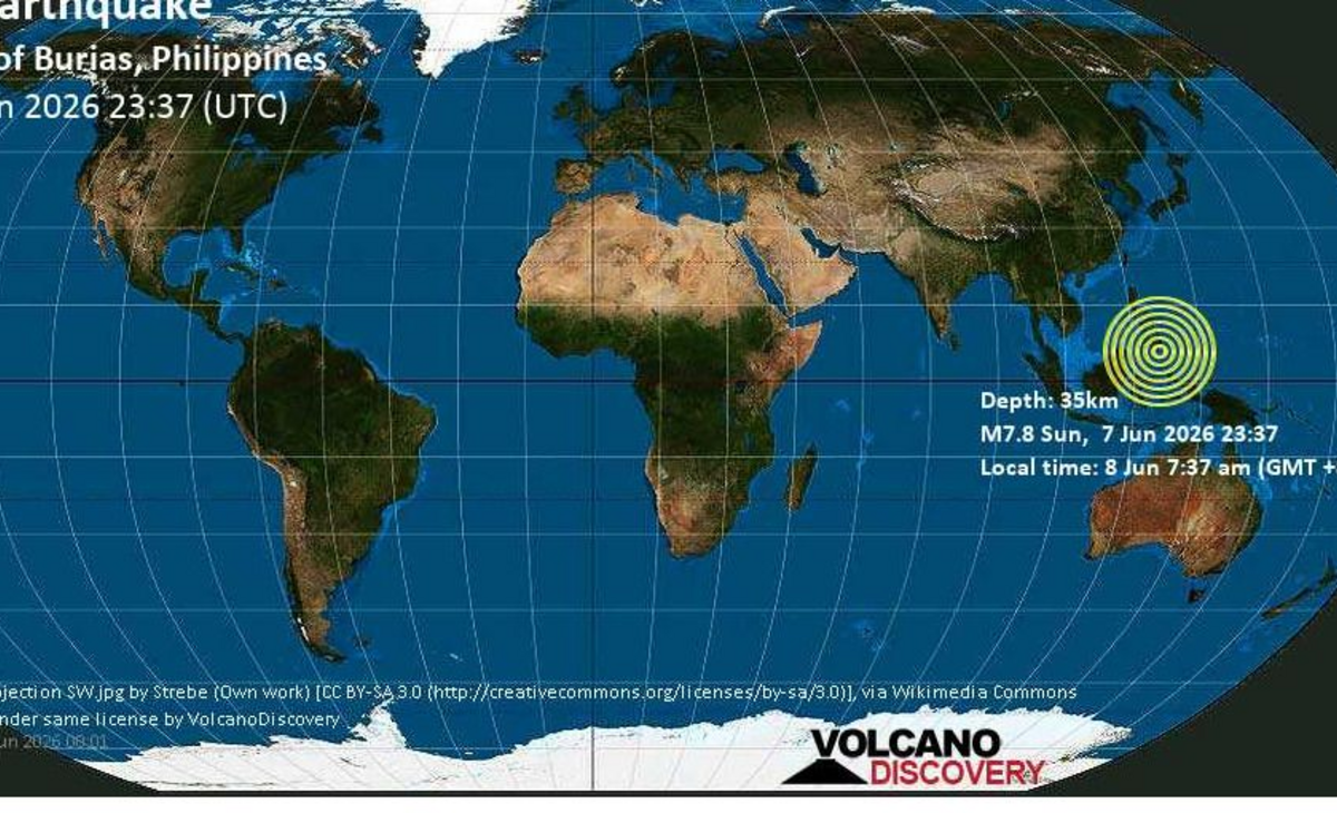 Emiten una alerta de tsunami tras potente sismo en Filipinas