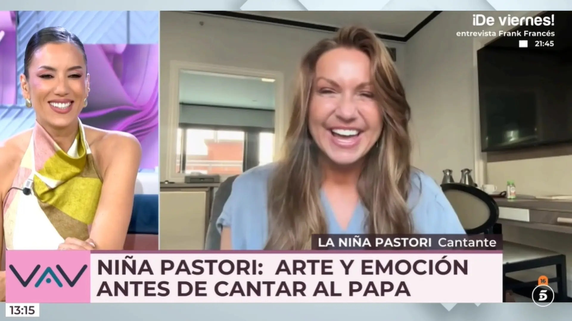 Niña Pastori revela qué cantará ante el papa: "Será un tema mío que hemos adaptado"