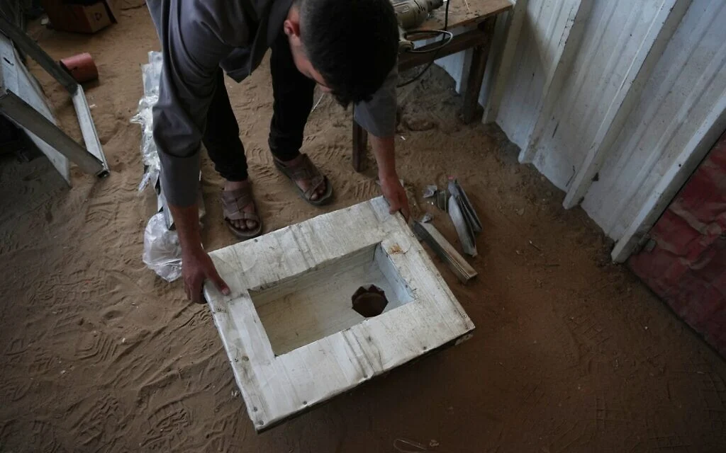 Gazans resort to makeshift toilets amid sanitation crisis in Strip's vast tent camps