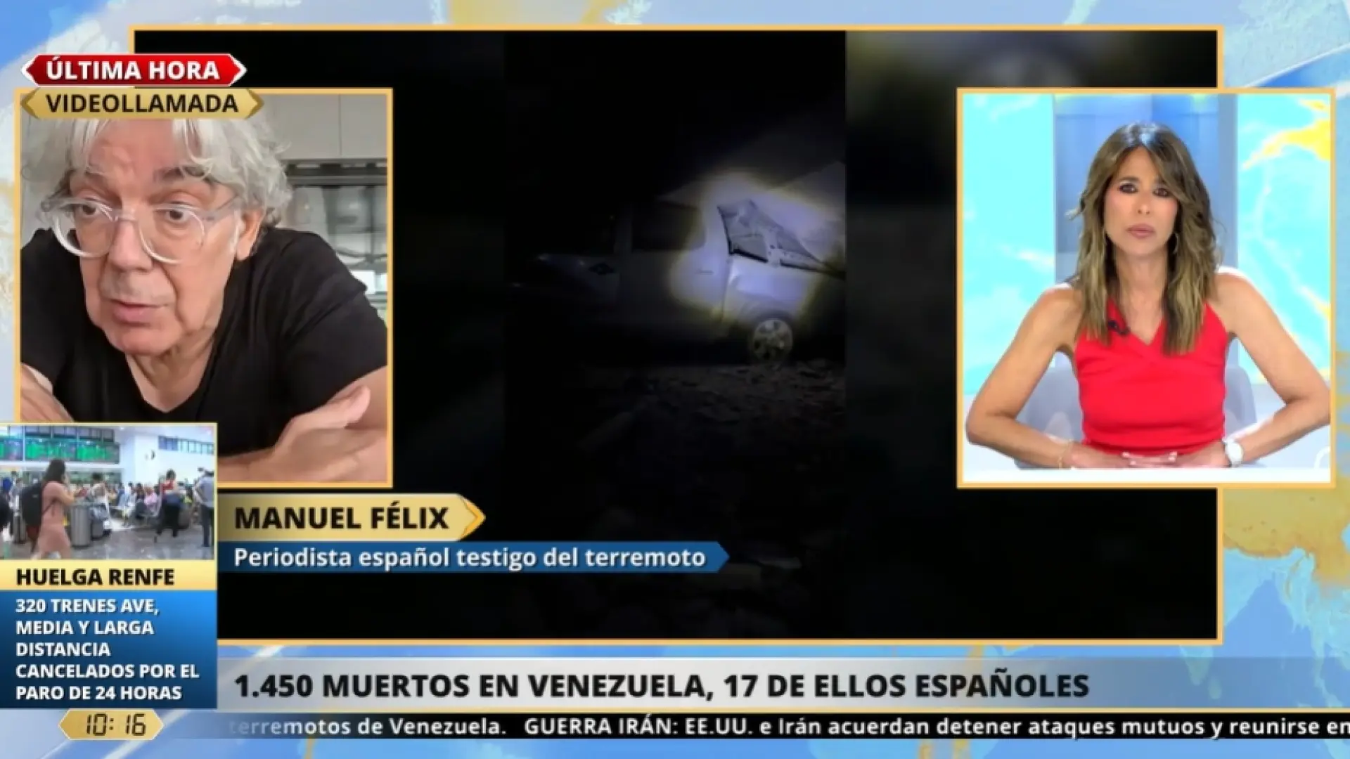 Un periodista español que estaba en Caracas cuando ocurrieron los terremotos: "Daba la sensación de que nadie gobernaba el país"