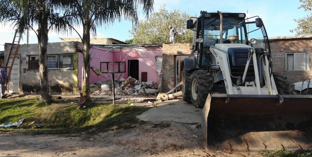 Ordenan demoler dos búnkers de droga que funcionaban en un asentamiento de Esperanza