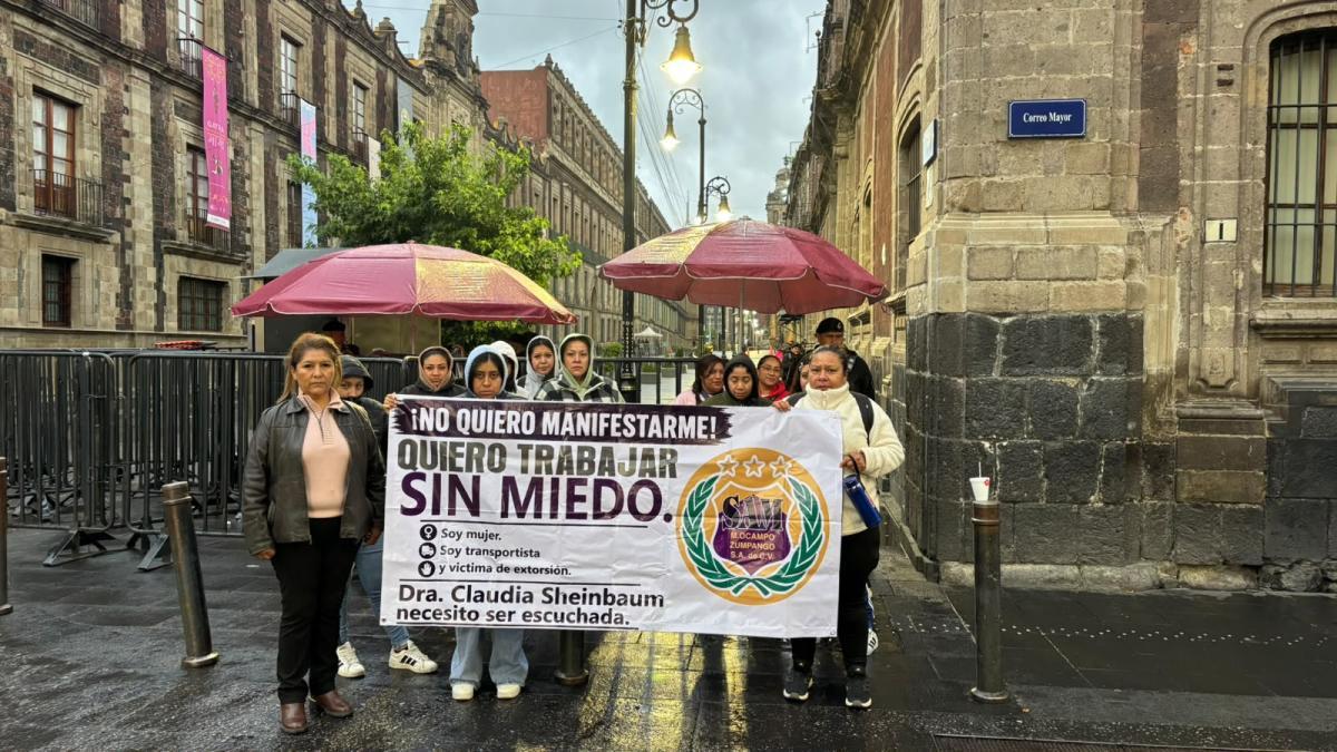 Mujeres transportistas de Edomex piden ayuda por presuntas extorsiones