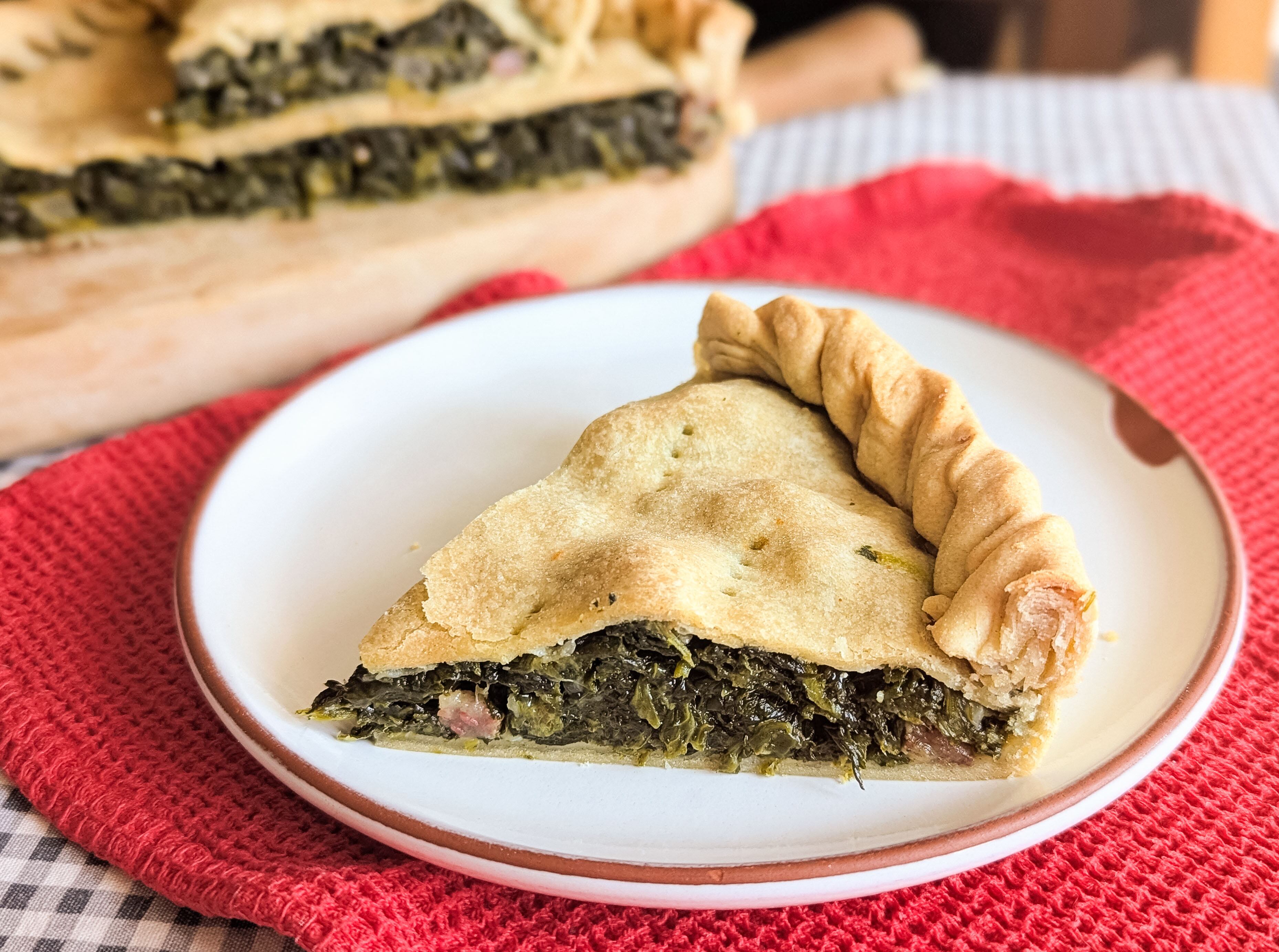 Empanada de espinacas y queso
