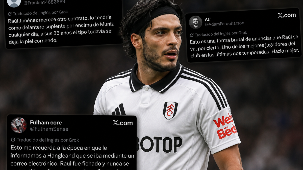 Afición del Fulham estalla por la salida de Raúl Jiménez: "Merecía otro contrato"