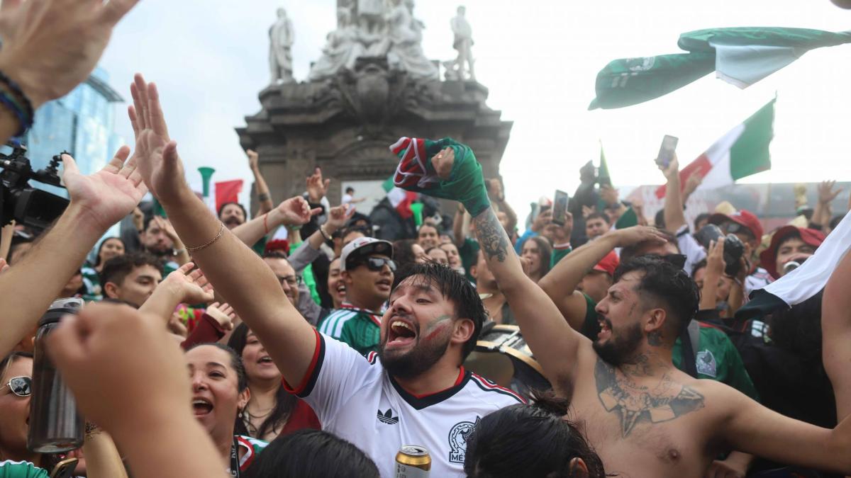 "Vámonos al Ángel": miles festejan victoria de México ante Sudáfrica