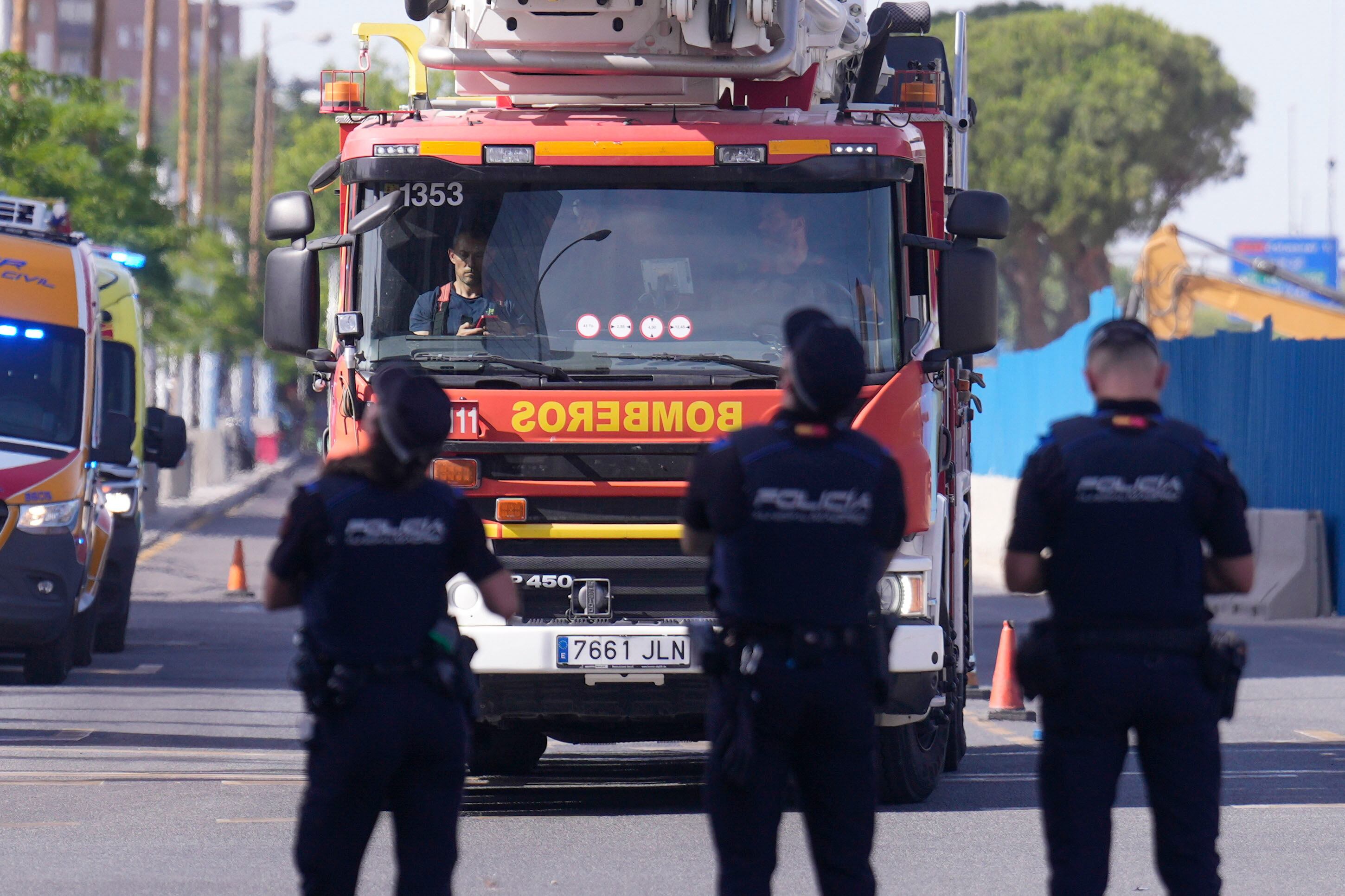 Dos heridos en el incendio de un adosado en el barrio de Perales el Río, en Getafe