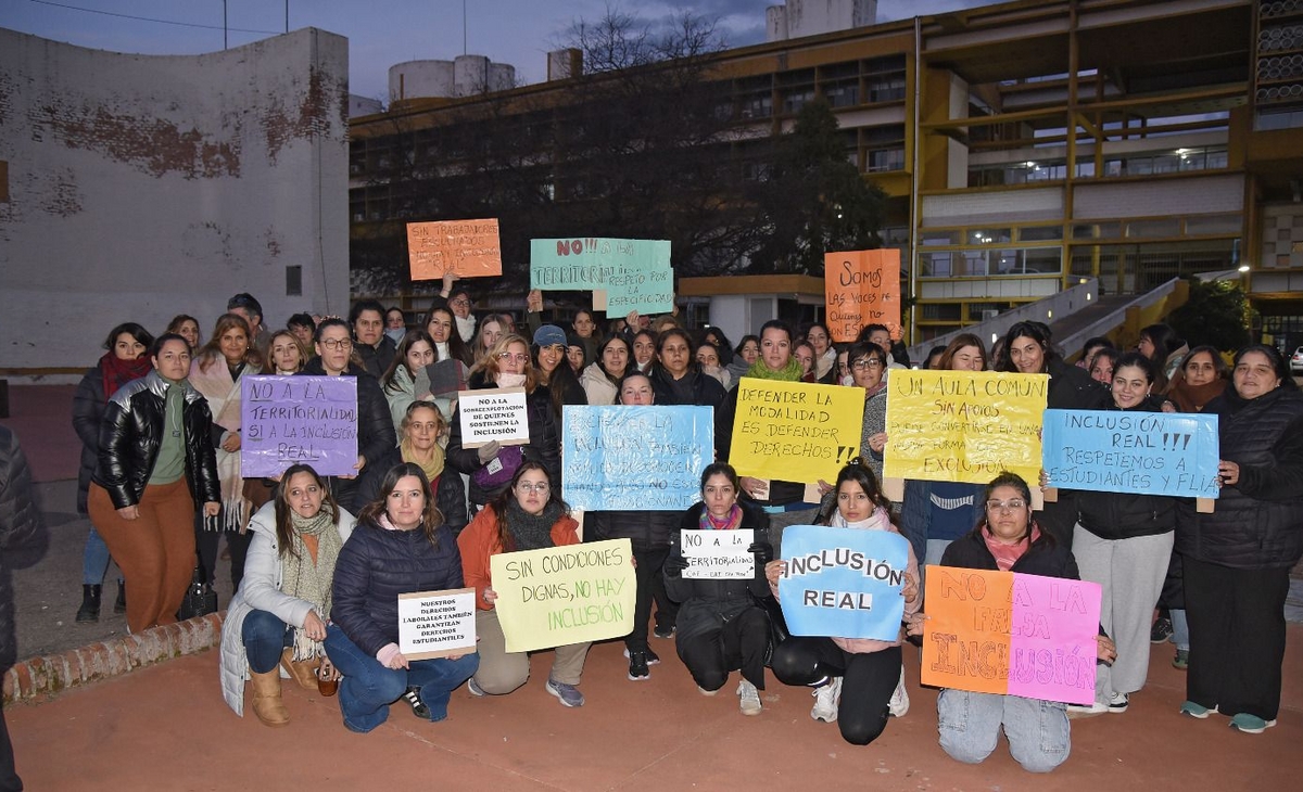 Nueva protesta de profesionales de inclusión