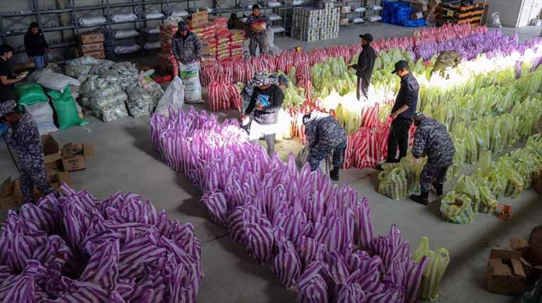 Oficina de la Primera Dama entrega seis toneladas de ayuda a La Paz y El Alto