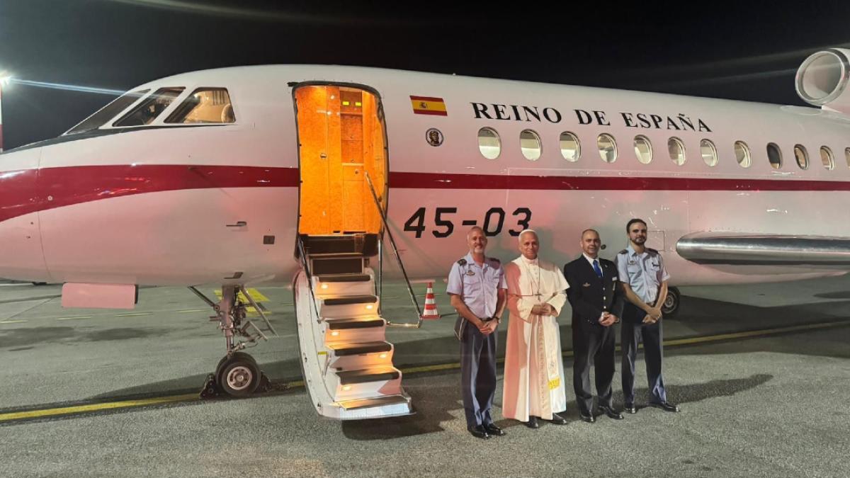 León XIV a la tripulación del Falcon: "Gracias por habernos salvado"