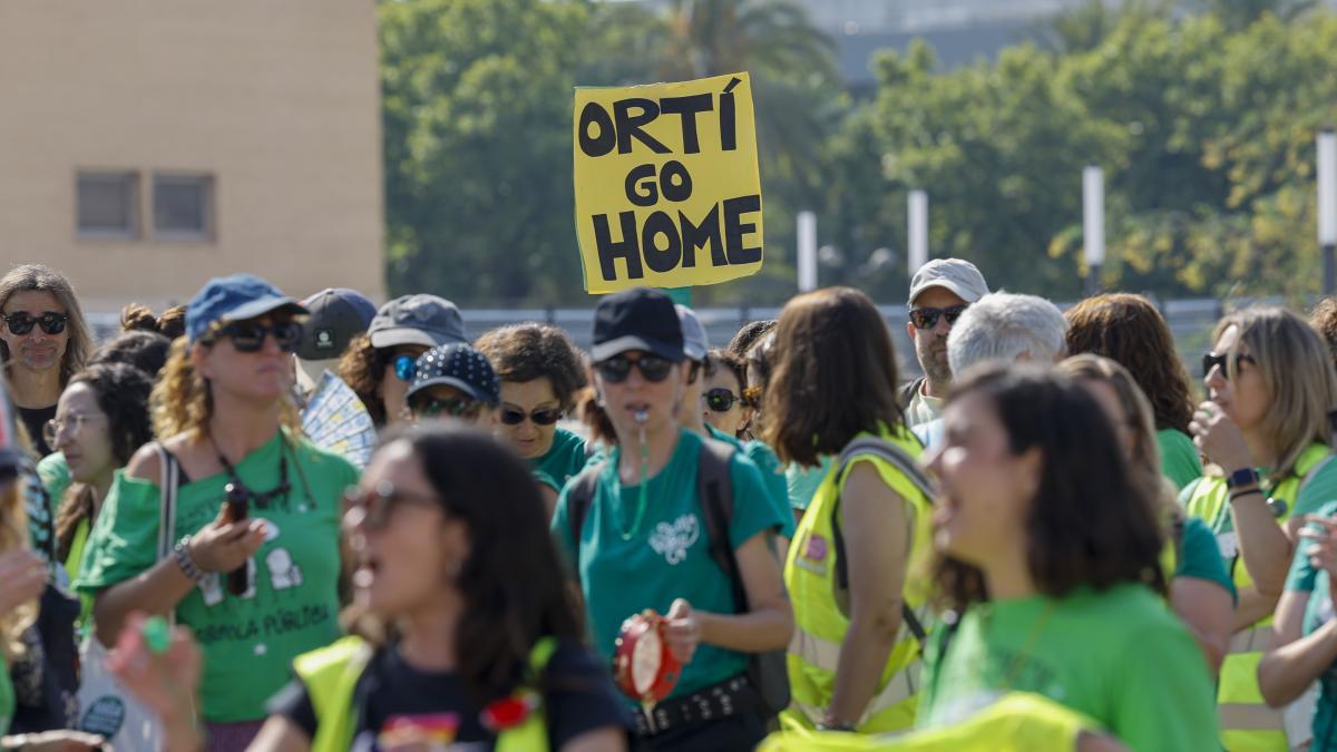 Huelga educativa en Valencia: Ortí convierte en online las reuniones y tres sindicatos no acuden