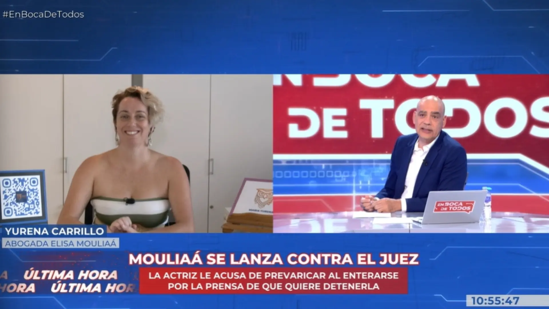 La abogada de Elisa Mouliaá, sobre la orden de detención de la actriz: "Nos enteramos ayer por la prensa"