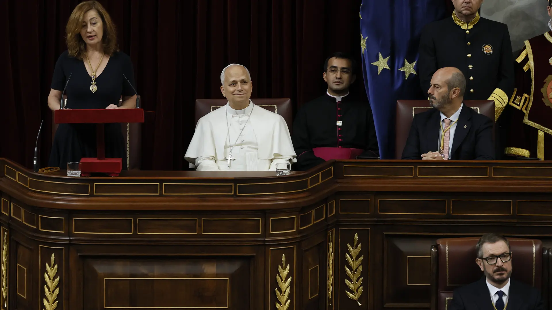 Apuesta por el diálogo con referencias al Quijote y a Unamuno: este ha sido el discurso íntegro del Papa León XIV en el Congreso