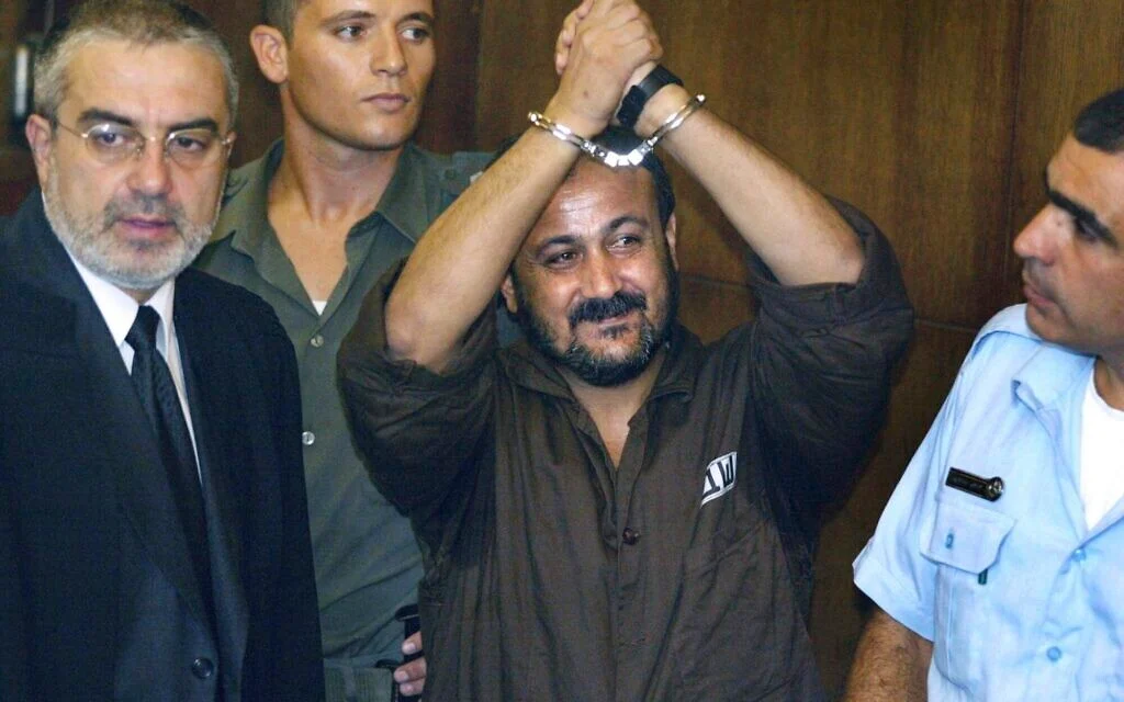 Activists try to erect statue of terror convict Marwan Barghouti at UK parliament