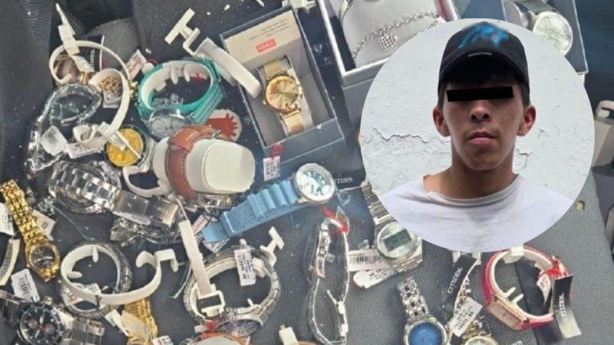 Recuperan relojes tras asalto a tienda departamental en Coyoacán