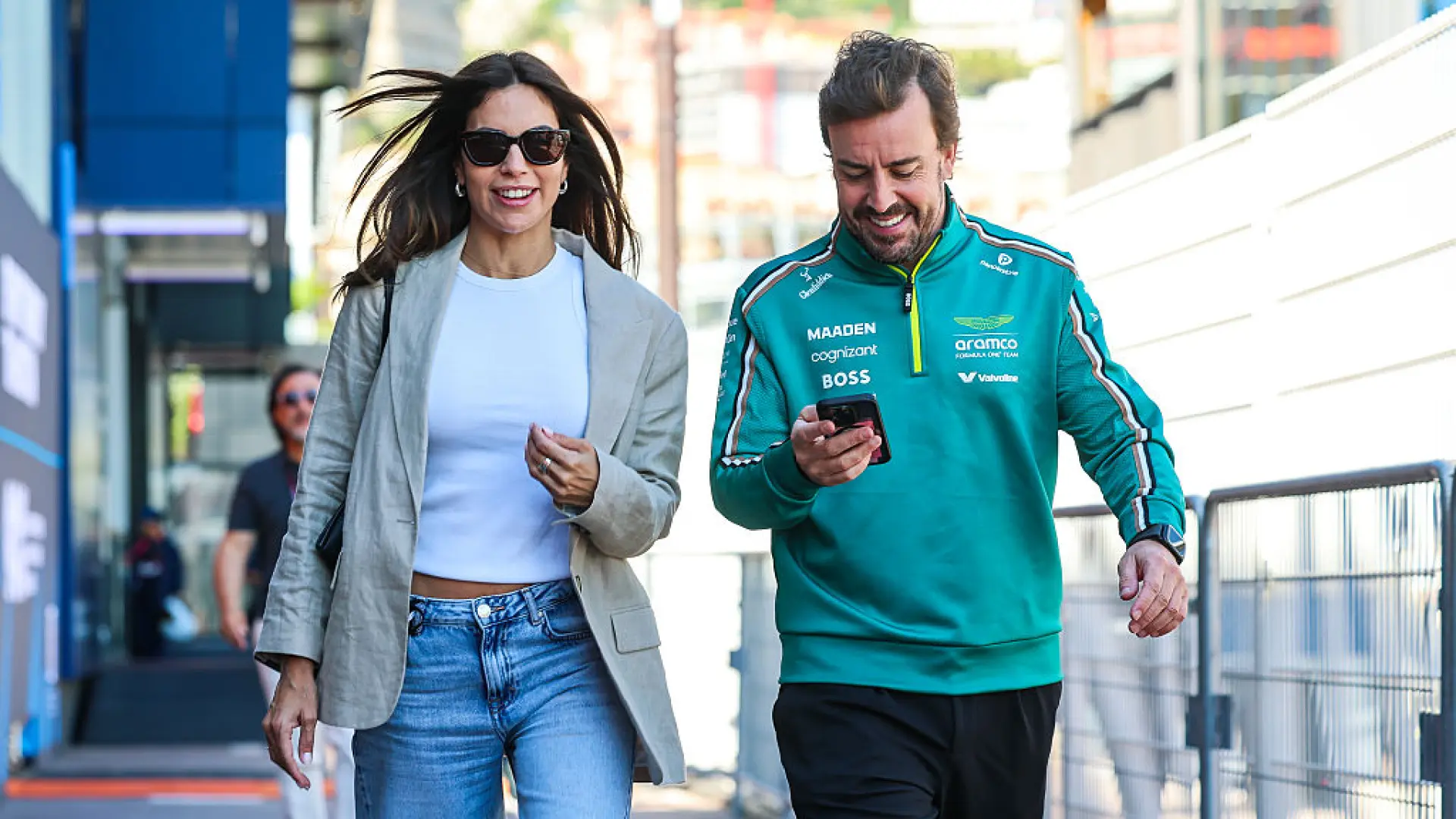 Melissa Jiménez vuelve a la F1 dos meses después de dar a luz a su hijo con Alonso: "No me lo he montado mal"