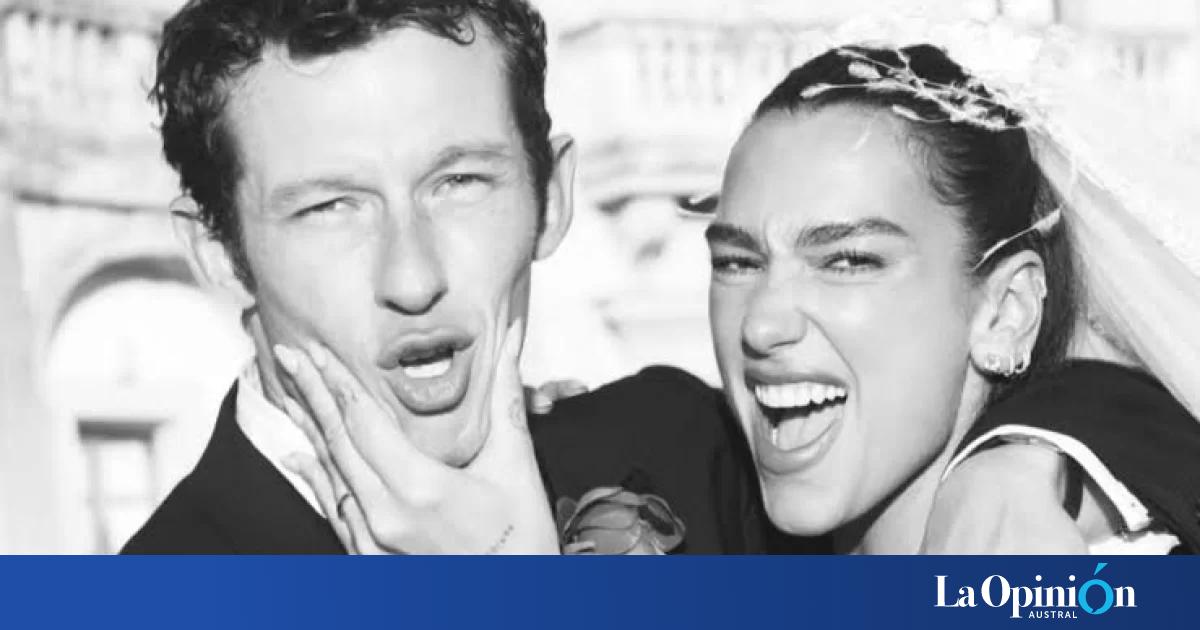 Dua Lipa compartió las fotos oficiales de su casamiento con Callum Turner