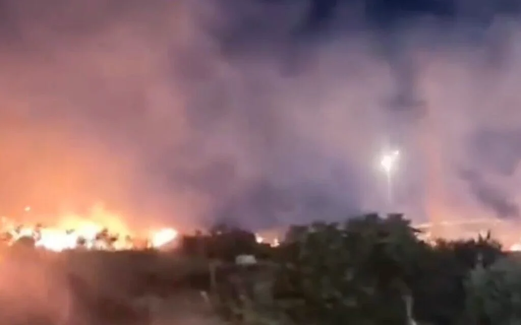 Palestinian media reports settlers tried to burn West Bank mosque with worshipers inside