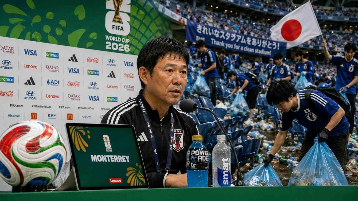 Japón explica por qué limpia estadios y vestidores después de cada partido