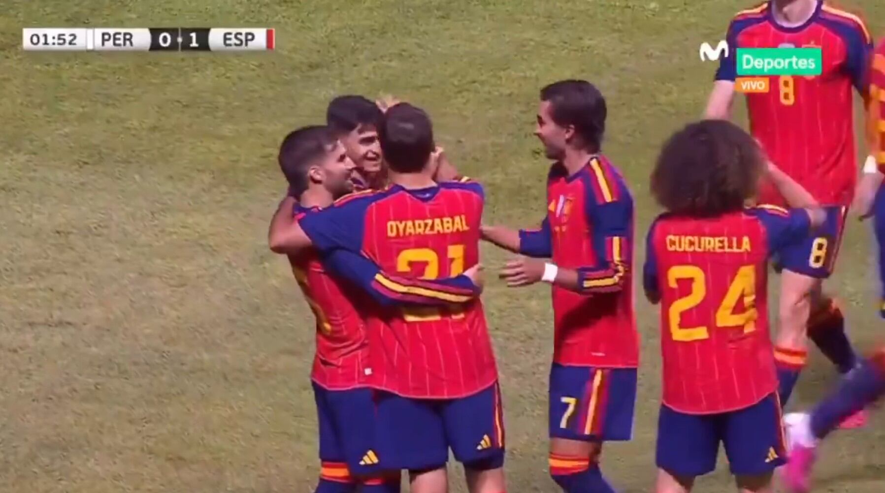 ¡Eso fue rápido! Oyarzabal anotó el 1-0 de España ante Perú en amistoso