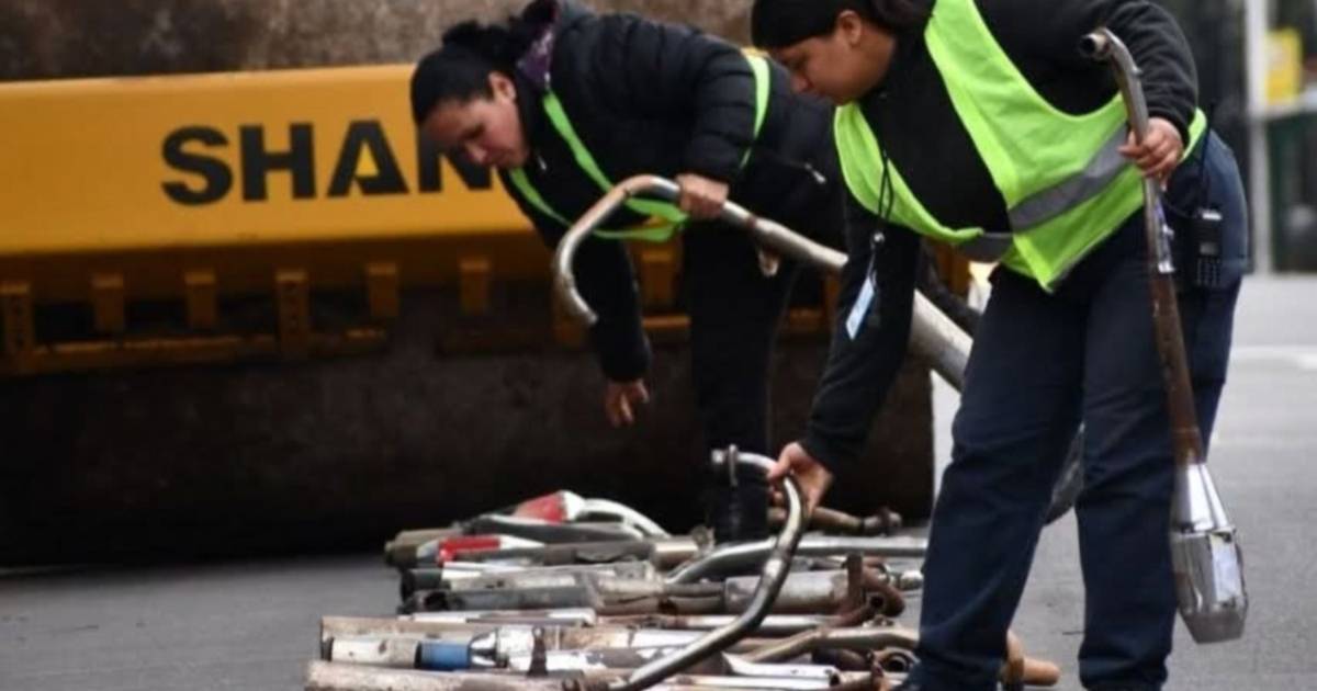 Chau contaminación sonora: destruyeron más de 100 caños de escape en Ituzaingó