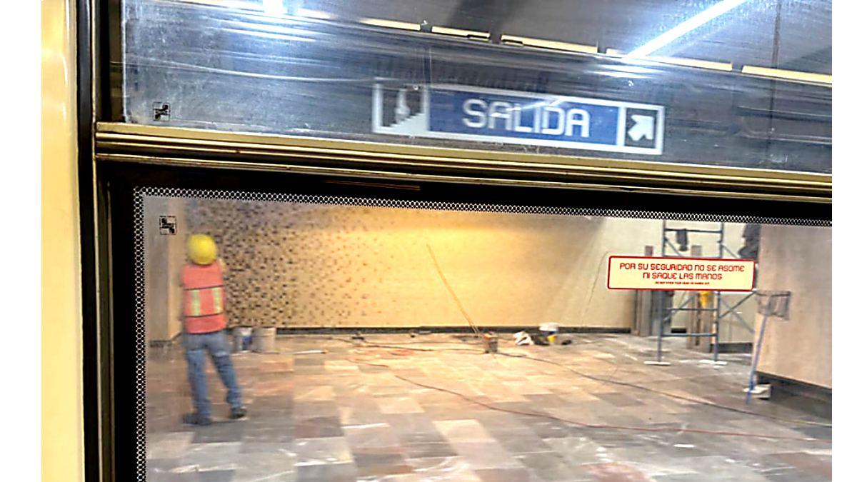 Continúan obras en la Línea 2 del Metro; instalan muros verdes