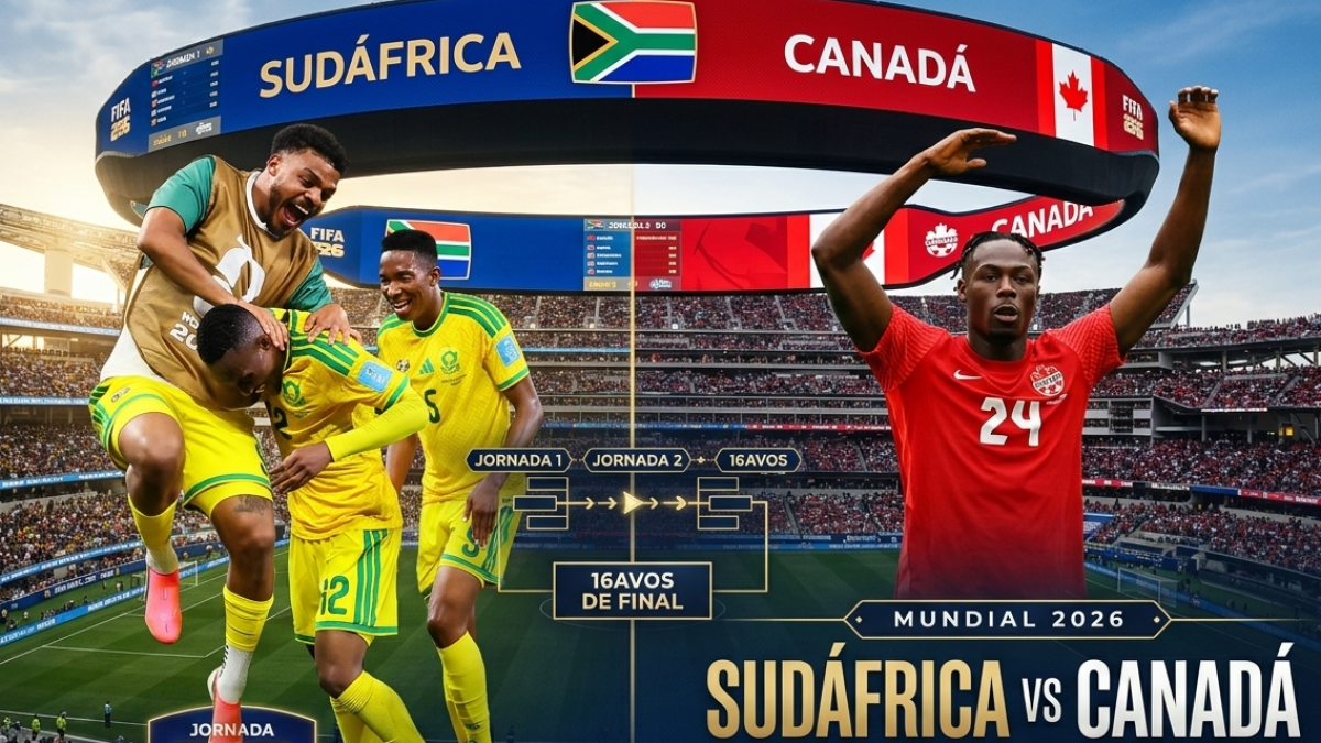 Sudáfrica Vs Canadá: Primer partido confirmado de los 16avos de Final en el Mundial 2026