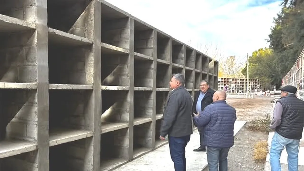 En Ullum, la alta demanda de nichos obliga a planificar una nueva obra a días de inaugurar la anterior