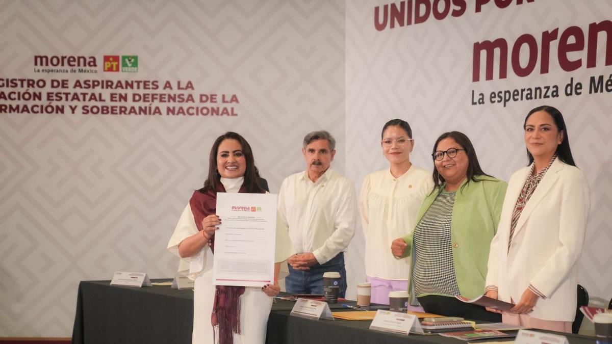 Se registra Gladyz Butanda en el proceso de Morena para defender la transformación en Michoacán