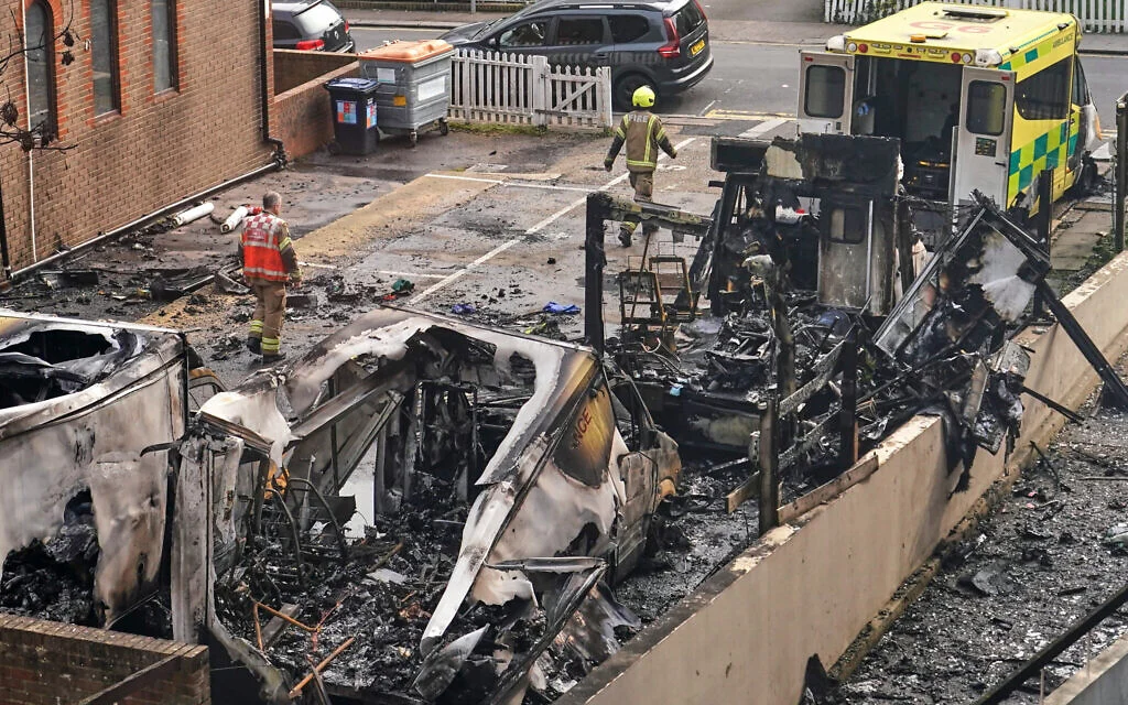 Fifth suspect charged in March arson of Hatzola ambulances in London's Golders Green