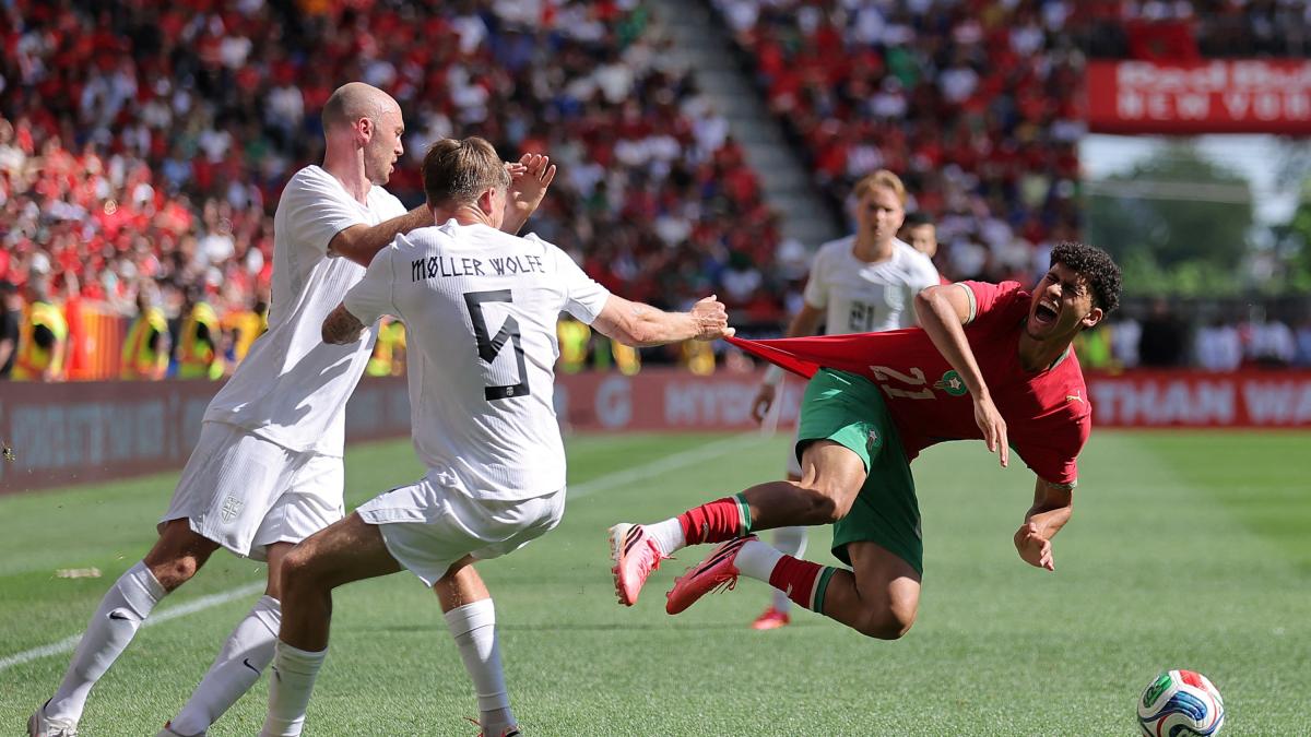 Marruecos empató con Noruega y perdió a Mazraoui y Abde por lesión ¿Se pierden el Mundial?