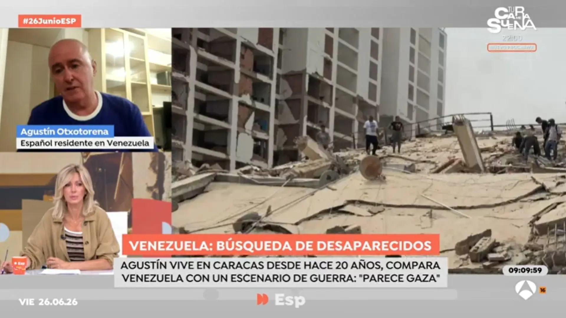 Un español superviviente de los terremotos de Venezuela: "Mucha gente no ha vuelto a entrar en casa por el miedo"