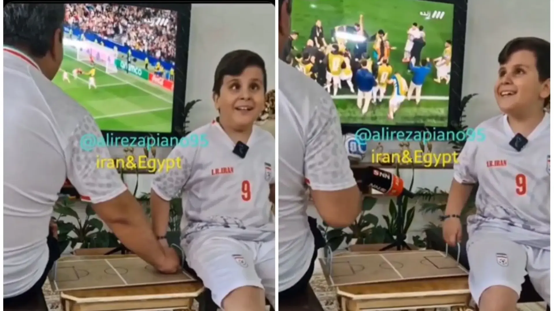 Un niño ciego disfruta de su selección en el Mundial gracias al invento de su padre con una maqueta