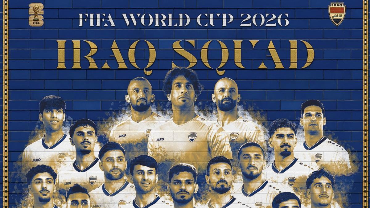 ¡Regresan tras 40 años! Los 26 convocados de Irak para el Mundial 2026