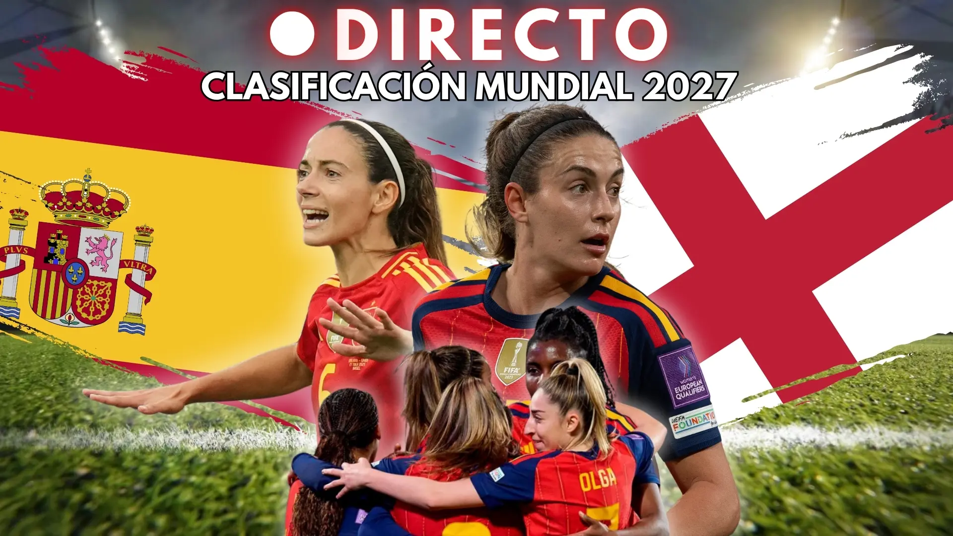 España - Inglaterra de clasificación al Mundial femenino 2027, en directo: marcador, goles y última hora de la jornada 5