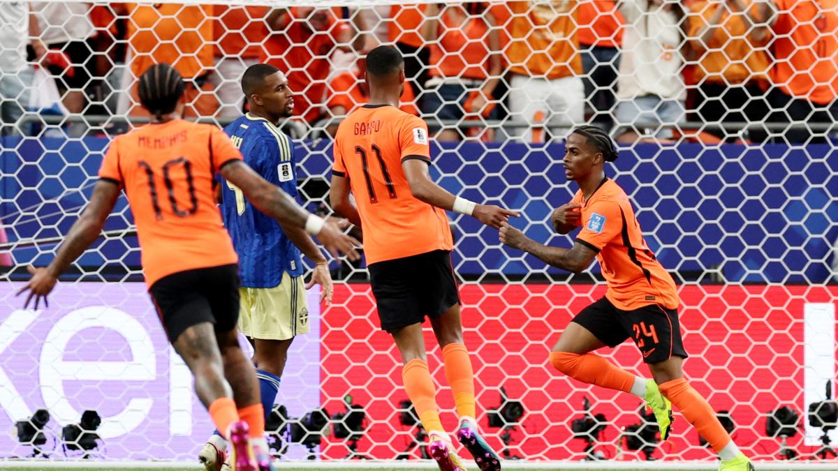 Fiesta naranja en Houston: Países Bajos aplasta 5-1 a Suecia y revive la magia de 1974