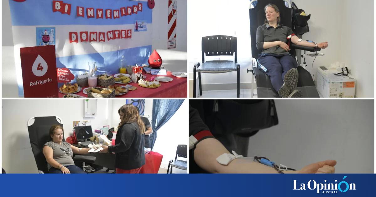 Gran participación en colecta externa de sangre: "La persona que dona puede salvar tres vidas"