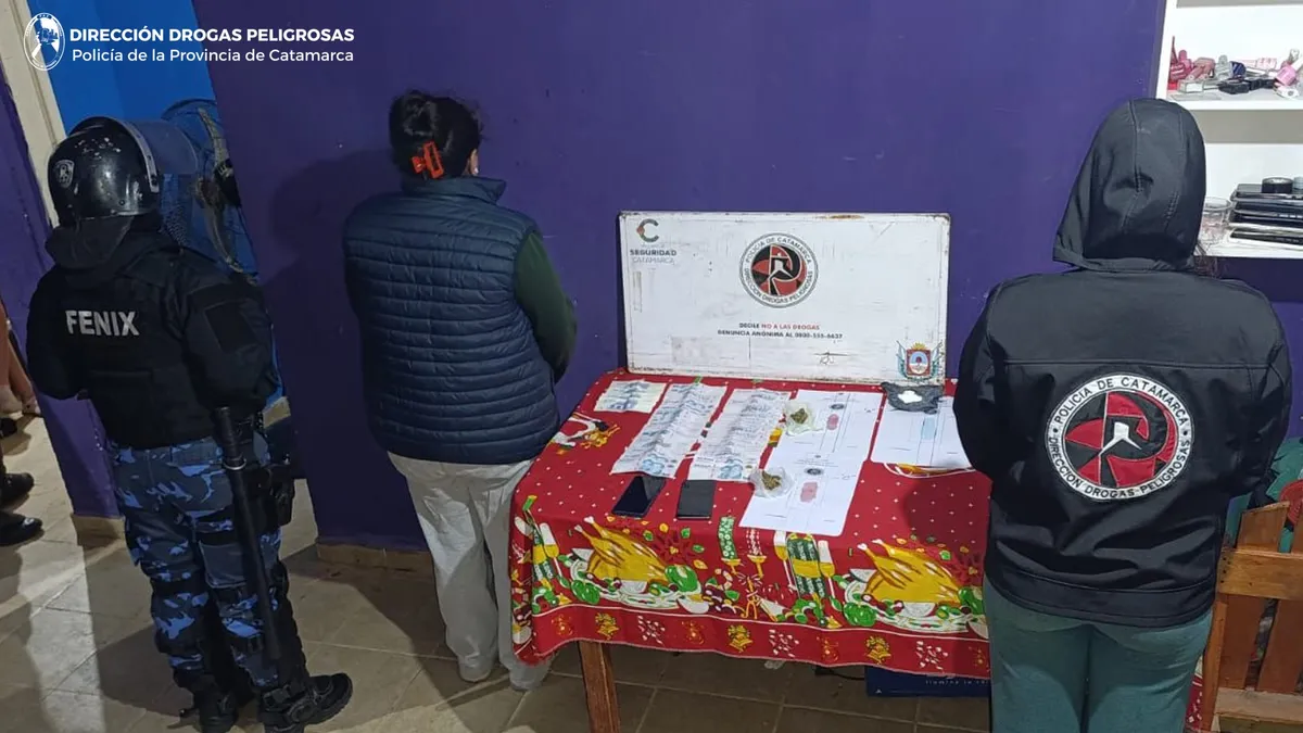 Detuvieron a dos personas y secuestraron cocaína, marihuana, dinero y celulares en allanamientos