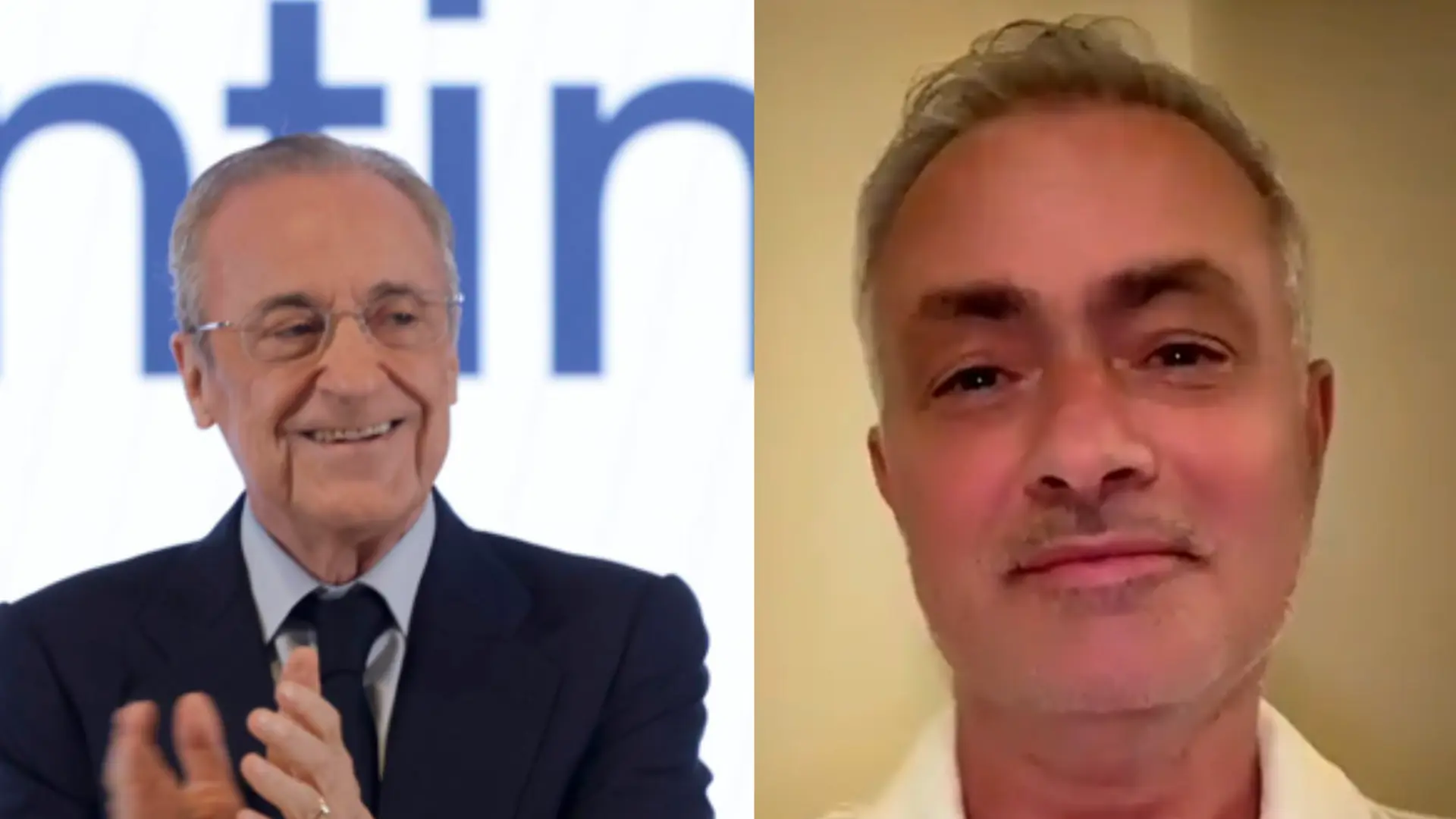 La aparición de Mourinho en la celebración de la reelección de Florentino: "Sí, por supuesto"