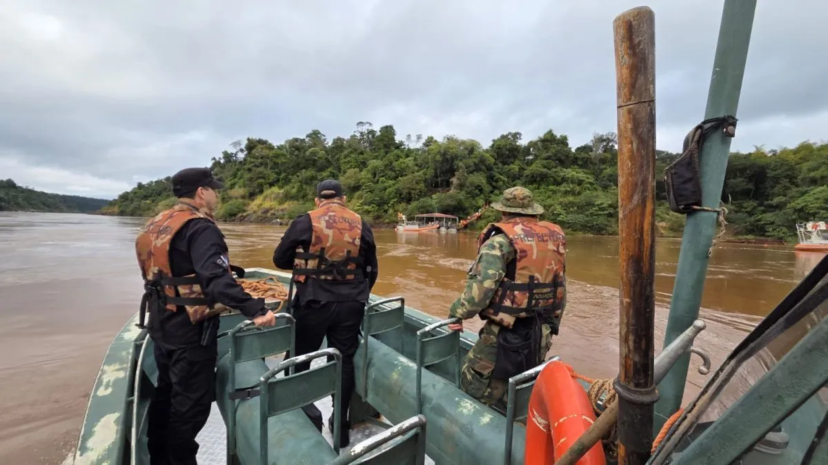 Continua la búsqueda del turista desaparecido en las aguas del río Iguazú