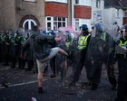 Who were the far-right agitators at the Henry Nowak protests in Southampton?