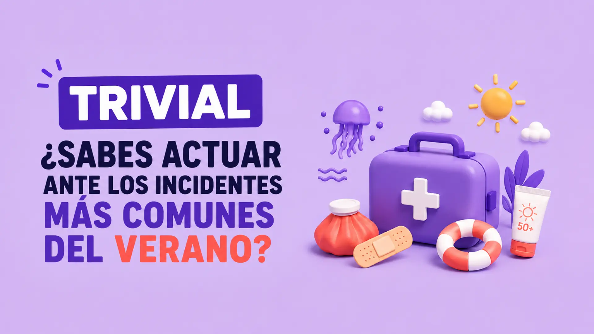 ¿Cuánto sabes de primeros auxilios? Ahogamientos, picaduras, golpes de calor... Ponte a prueba y demuestra cómo actuar