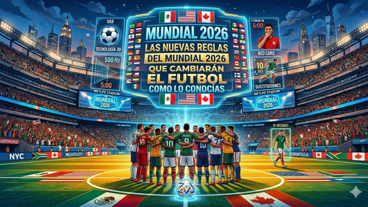 Las nuevas reglas del Mundial 2026 que cambiarán el futbol como lo conocías